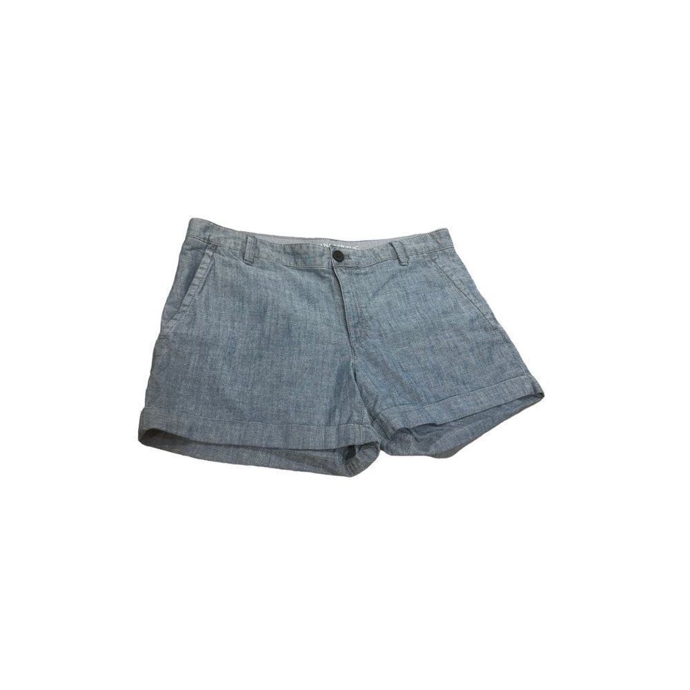 Banana Republic City Chino Shorts Blue Casual Cotton Bottoms 6 Short